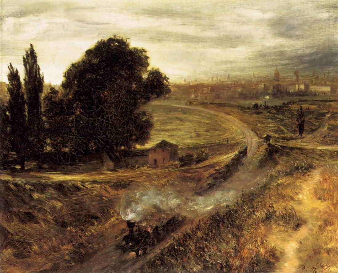 �����c�F���@�u�x�������[�|�c�_���Ԃ𑖂�S���v�@1847�@�b�@42x52cm �b�@�x�������������p��